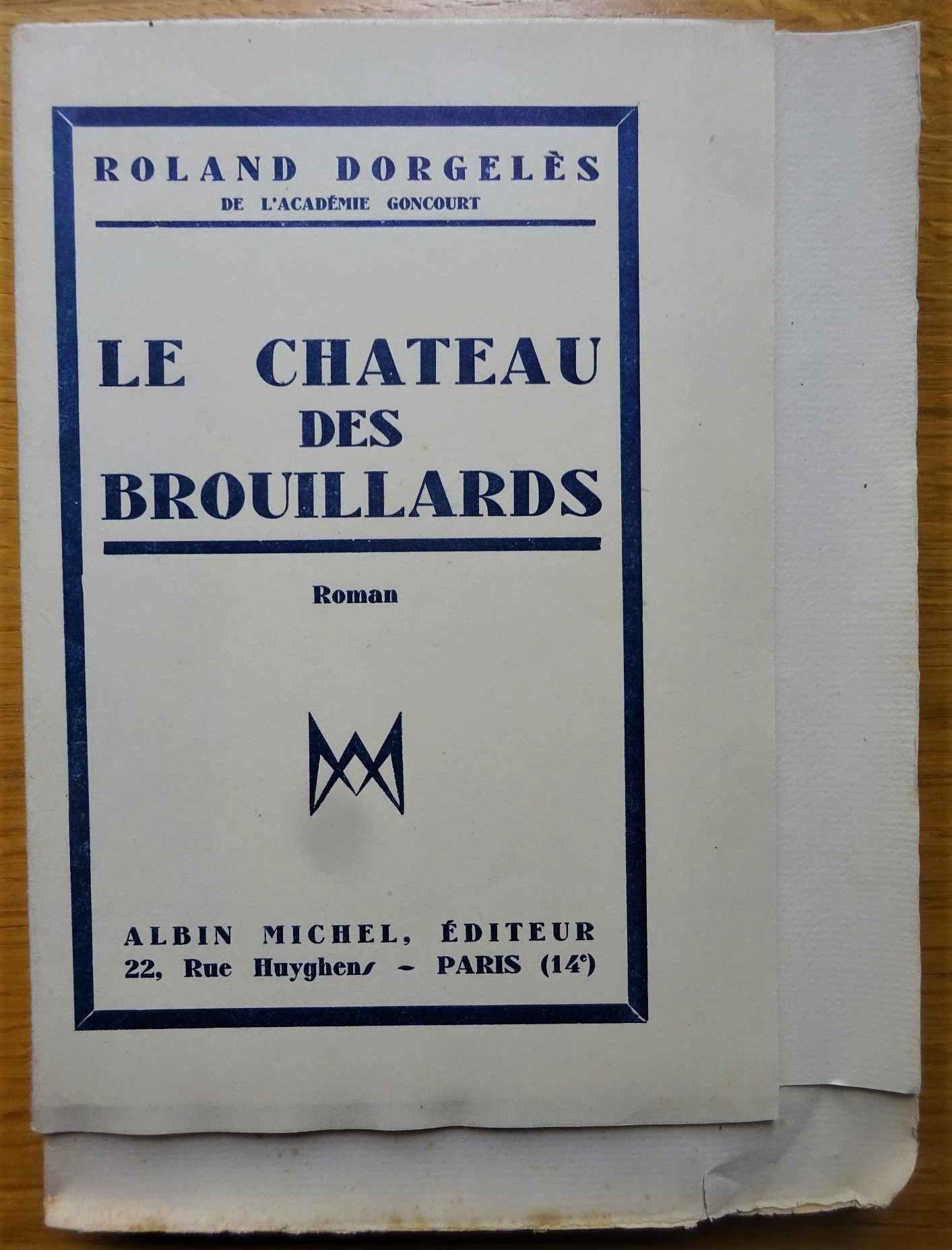 Le château des brouillards  Exemplaire sur Hollande.