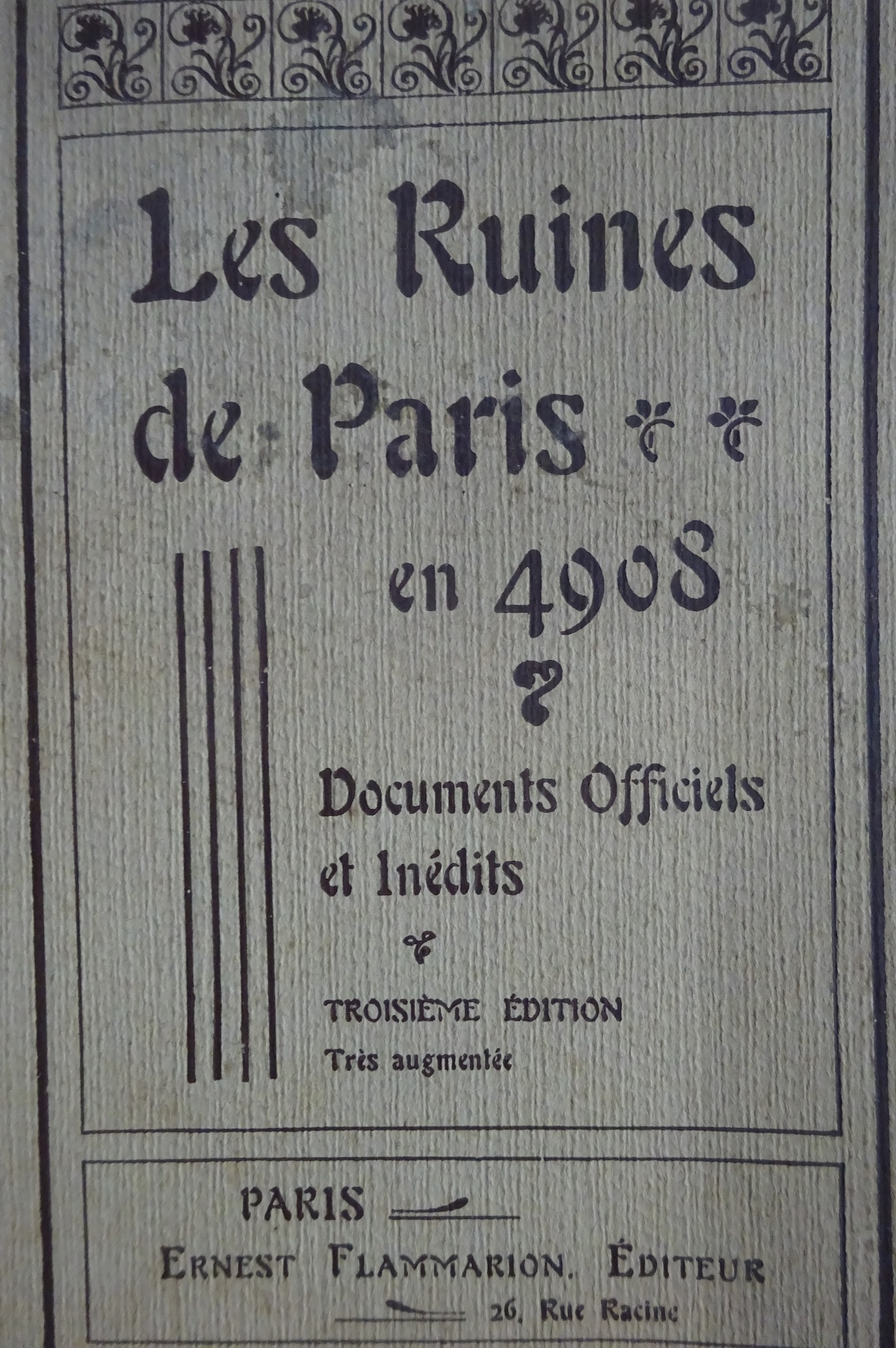 Les ruines de Paris en 4908