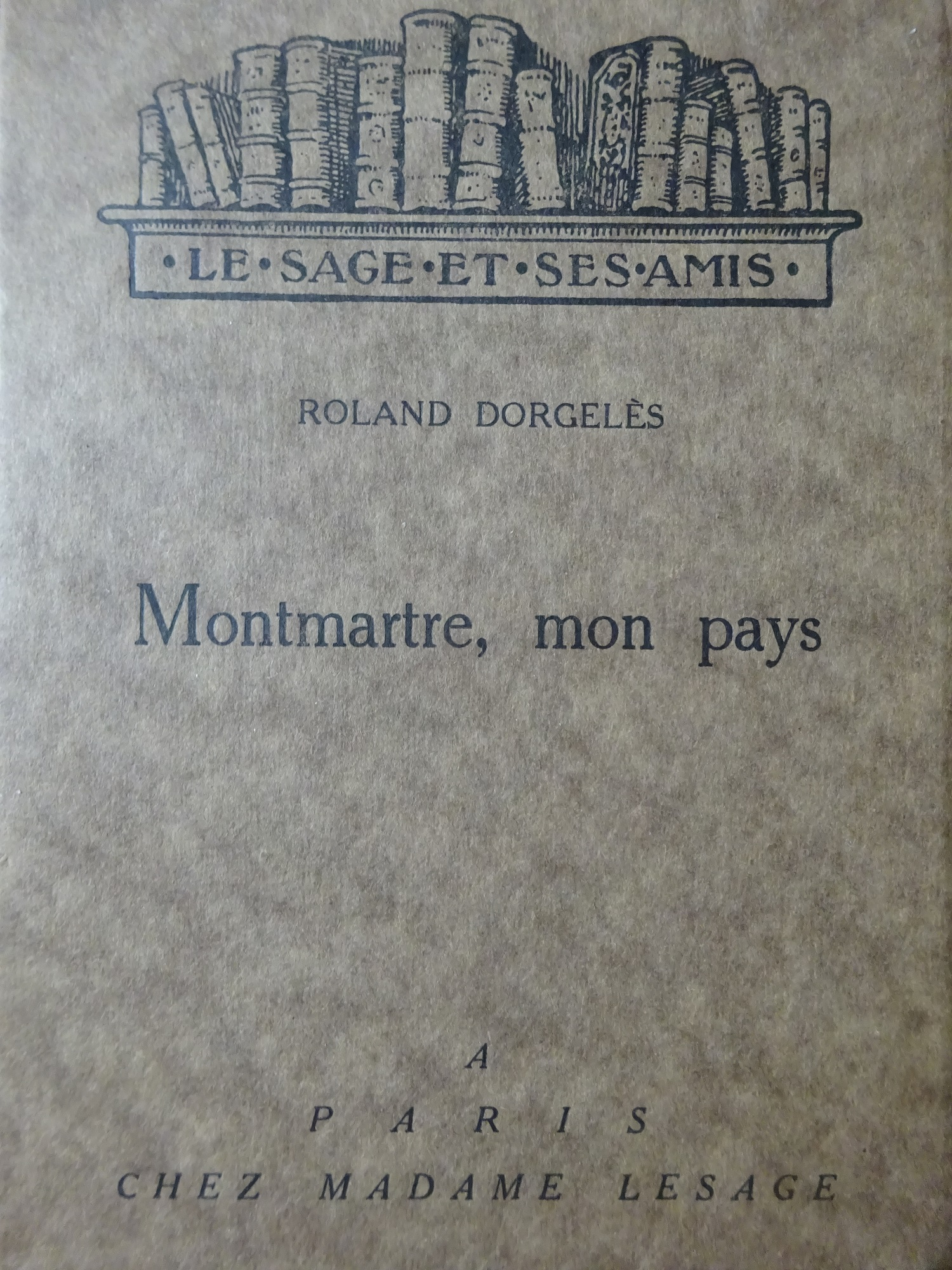 Montmartre mon pays édition originale