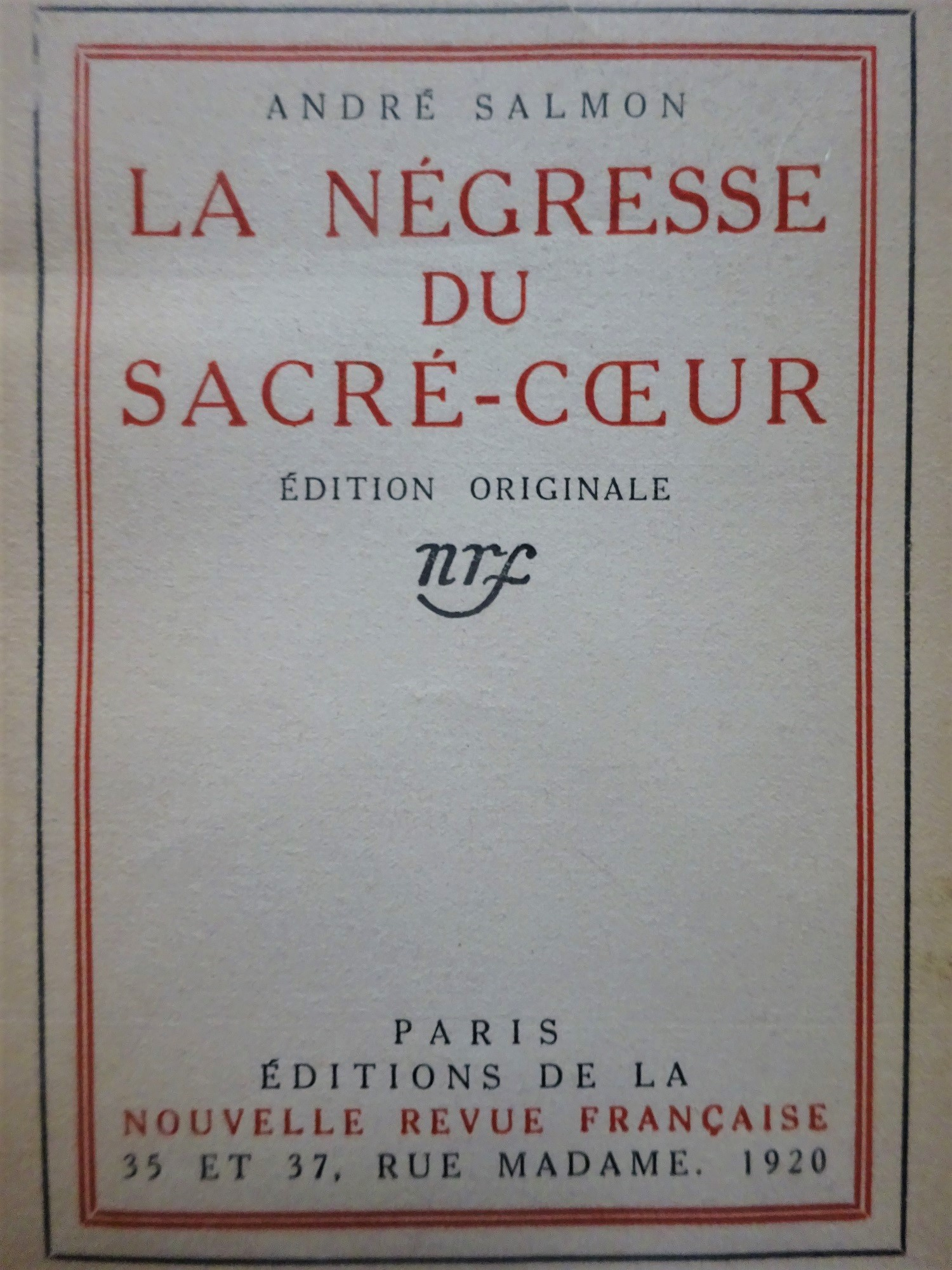 La Négresse du Sacré-Coeur