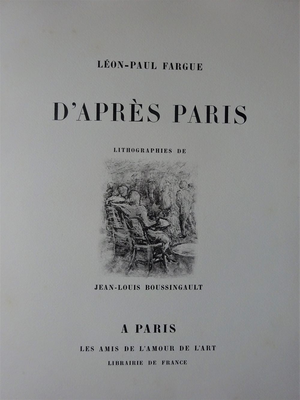 D'Après Paris. Illustrations de Jean-Louis Boussingault