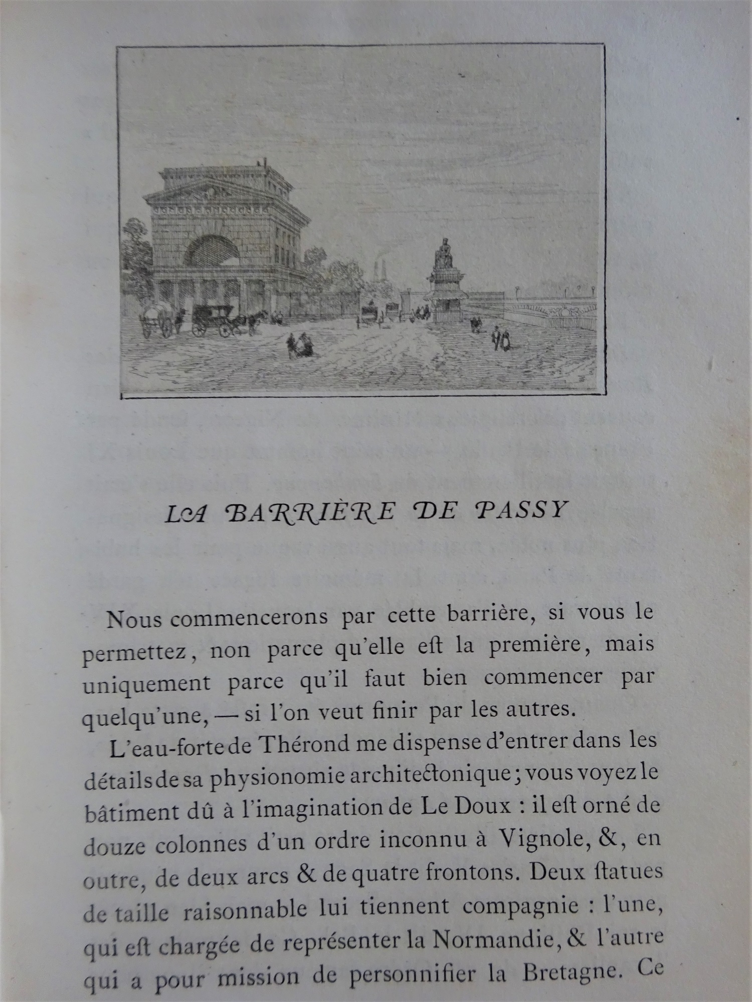 Histoire anecdotique des barrières de Paris. Exemplaire truffé.