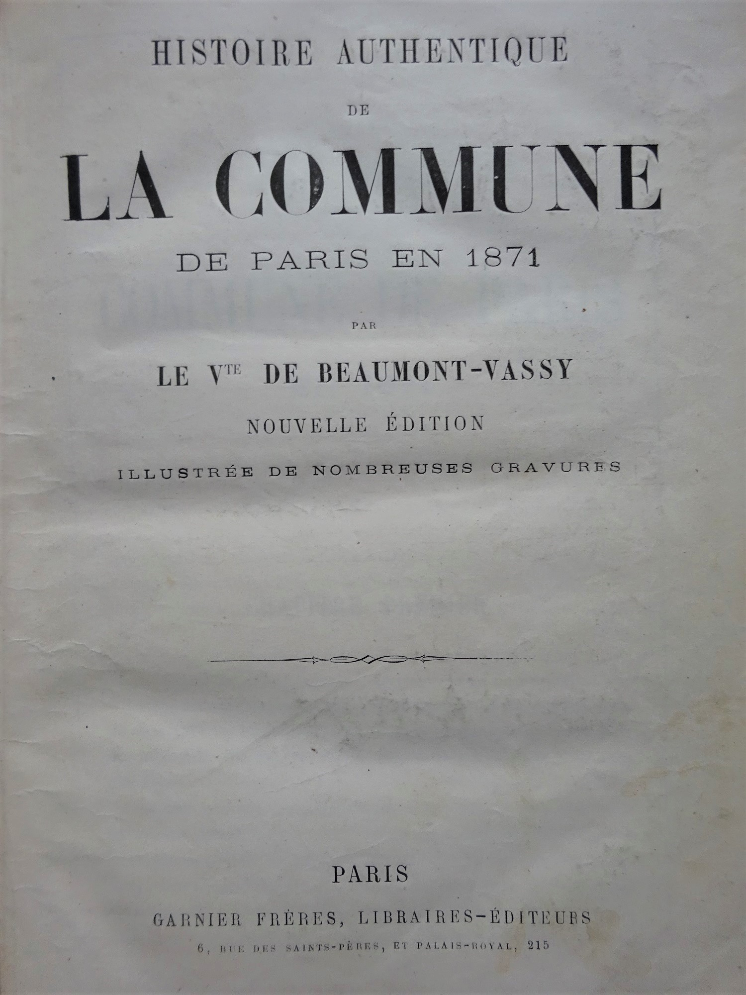 Histoire authentique de la Commune de Paris