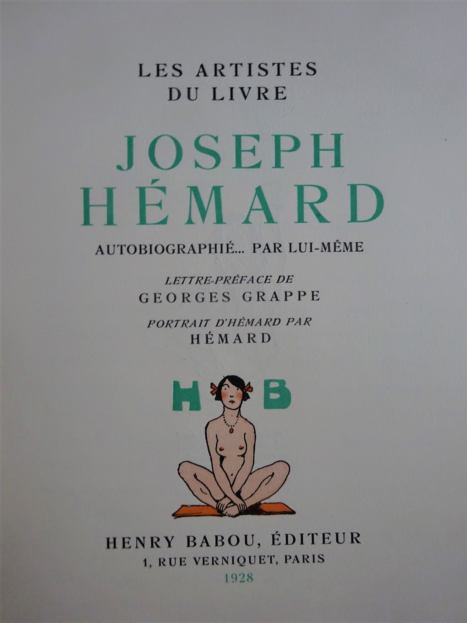 Les Artistes du livre. Joseph Hémard