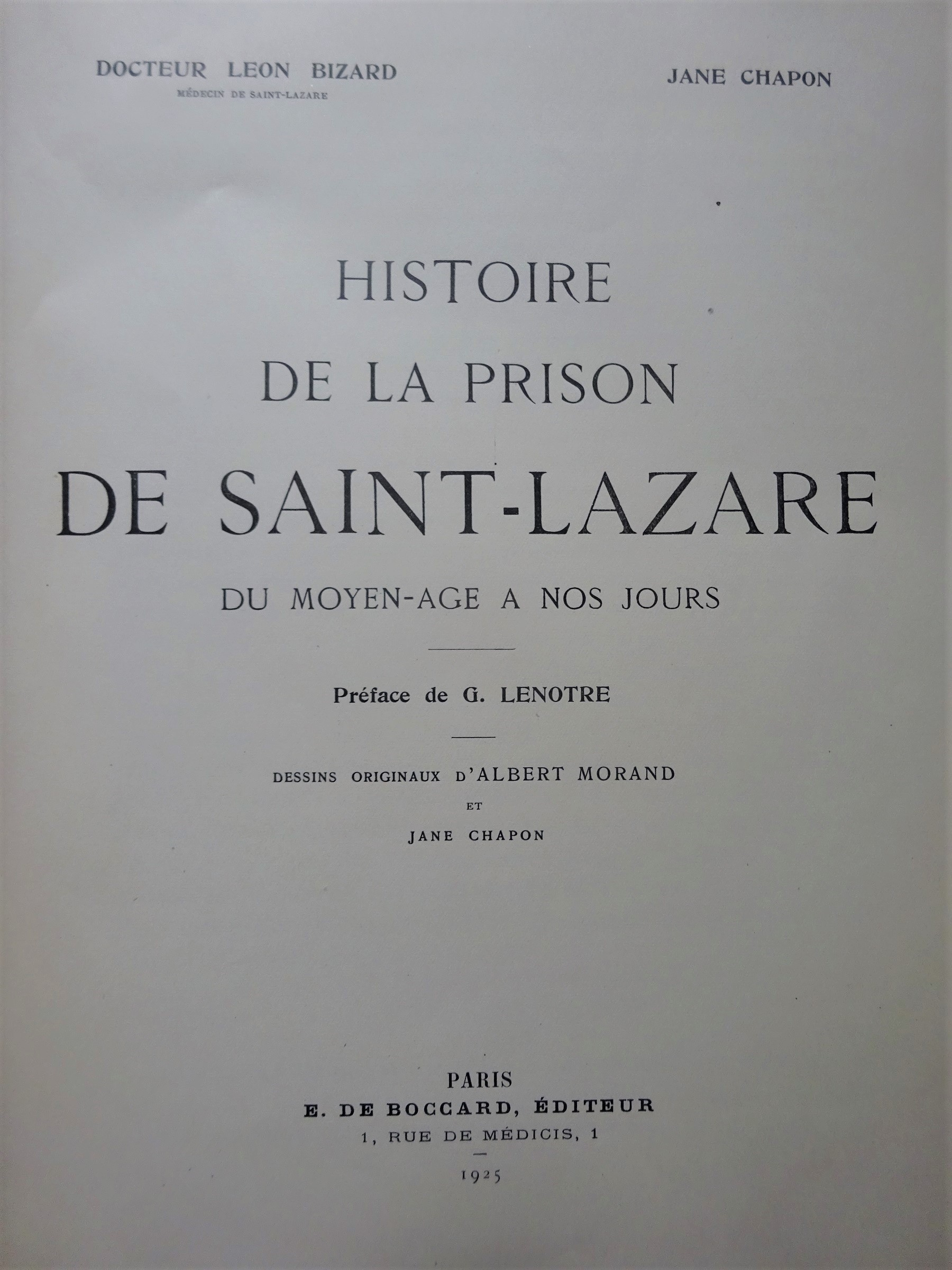 Histoire de la prison de Saint Lazare