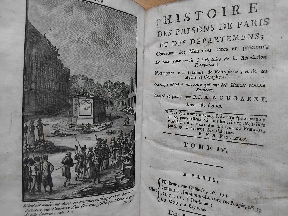 Histoire des prisons de Paris et des départemens  contenant des Mémoires rares et précieux