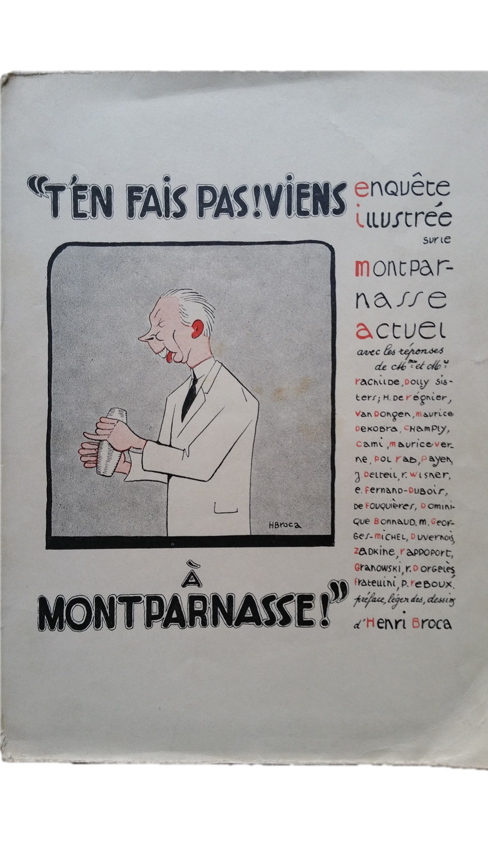 T'en fais pas viens à Montparnasse
