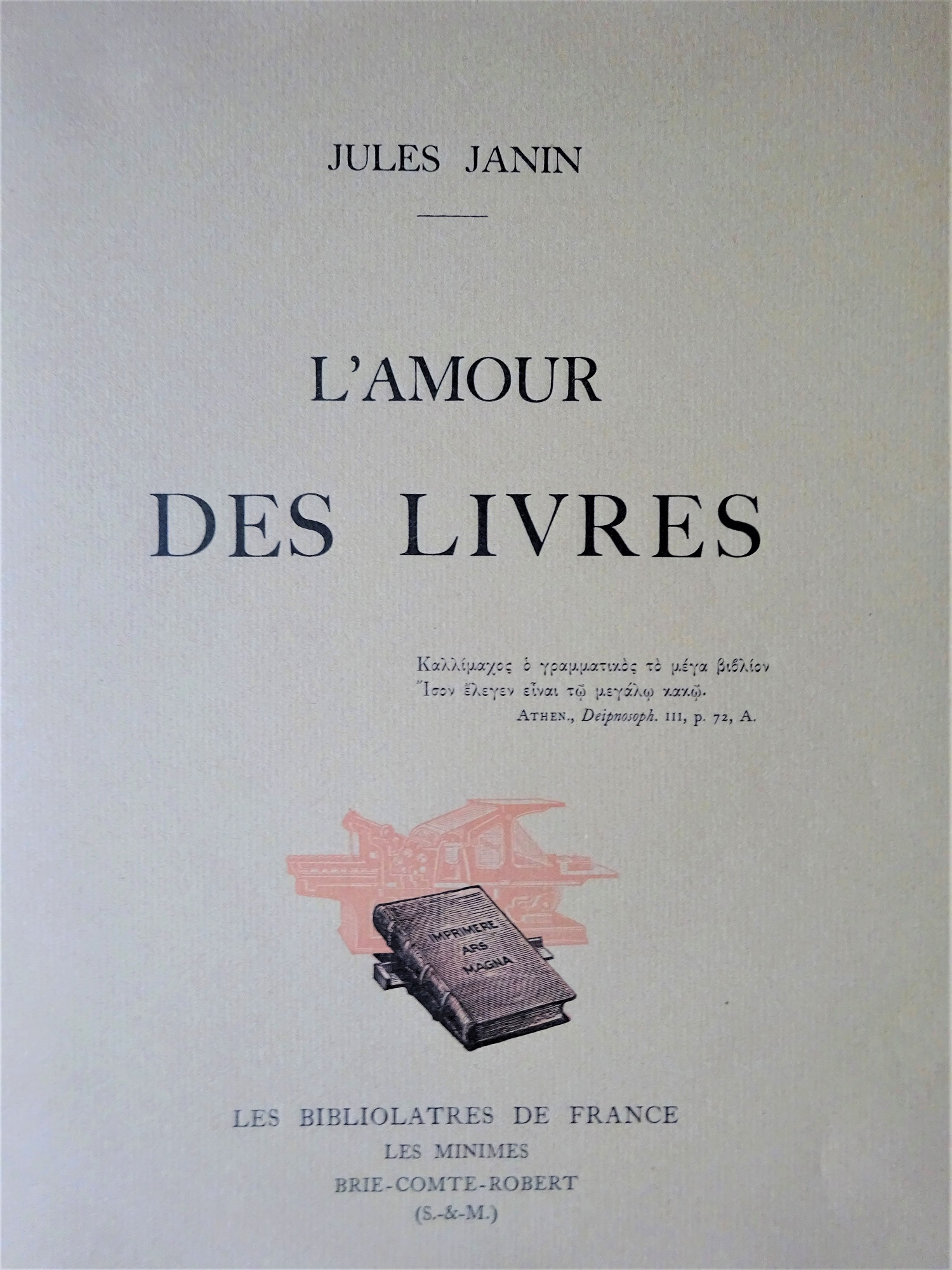 L'amour des livres