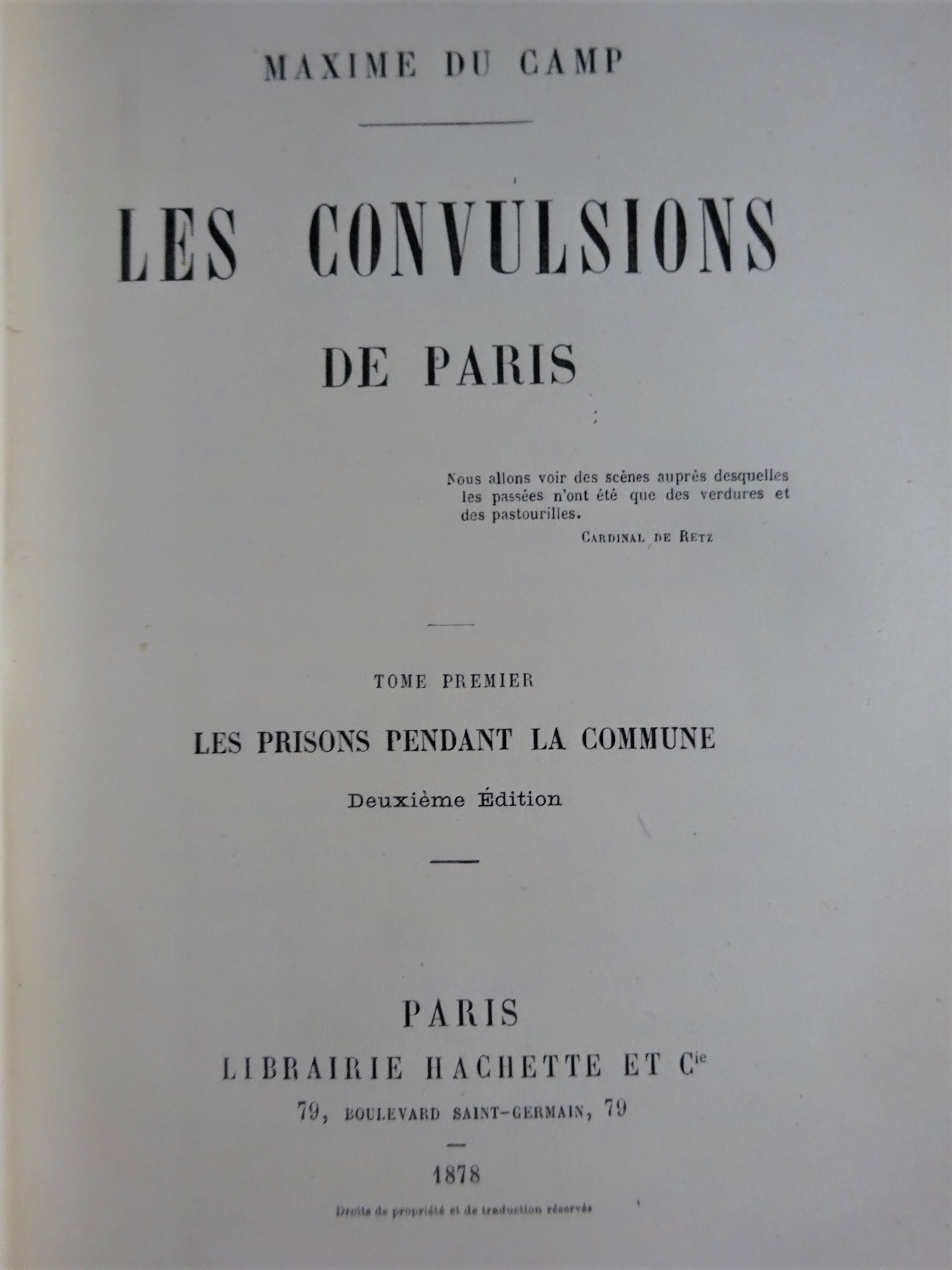 Les convulsions de Paris