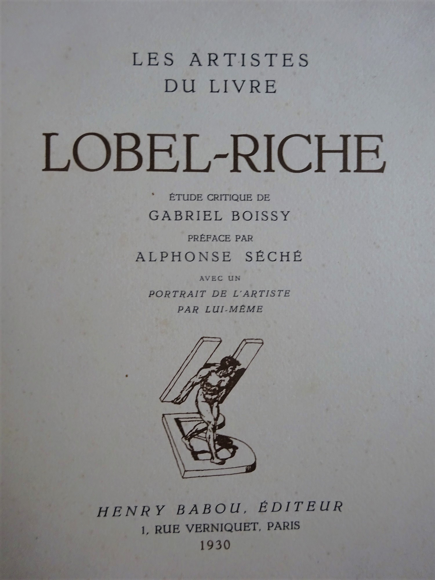 Les Artistes du livre. Lobel-Riche