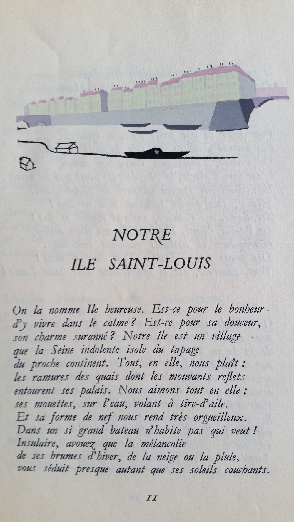 Notre Ile Saint Louis exemplaire sur vélin blanc