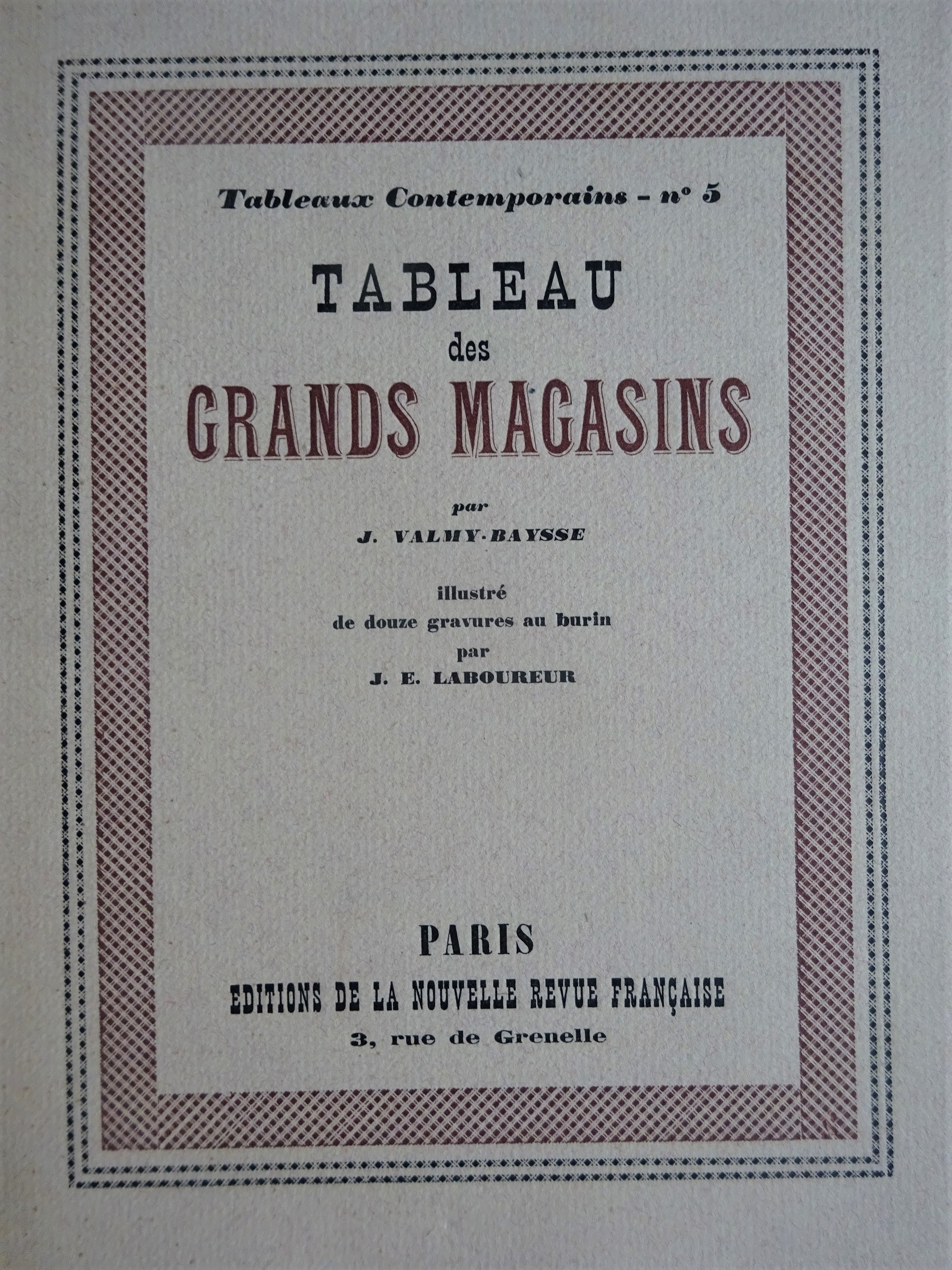 Tableau des grands Magasins