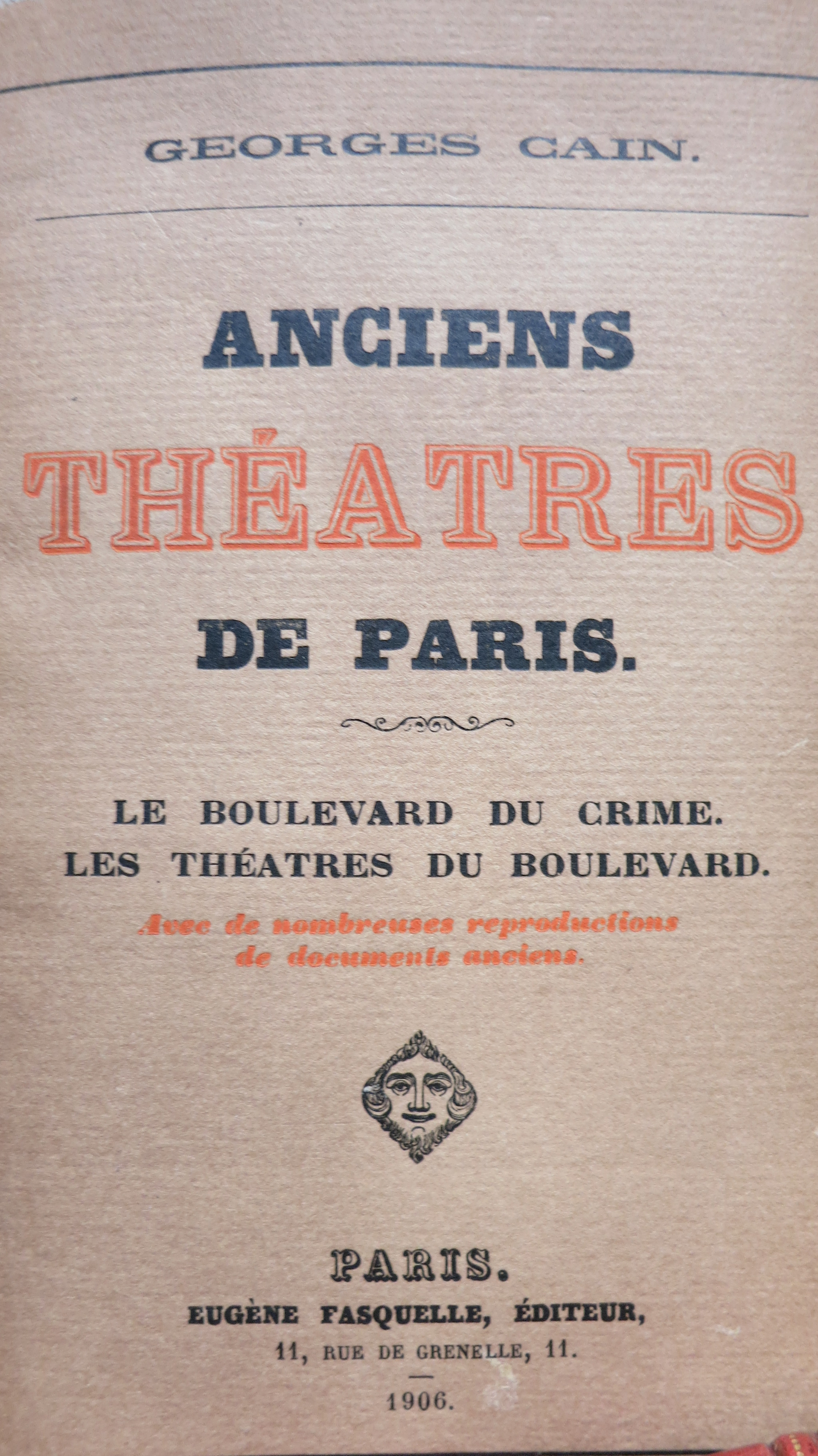 Anciens théâtres de Paris