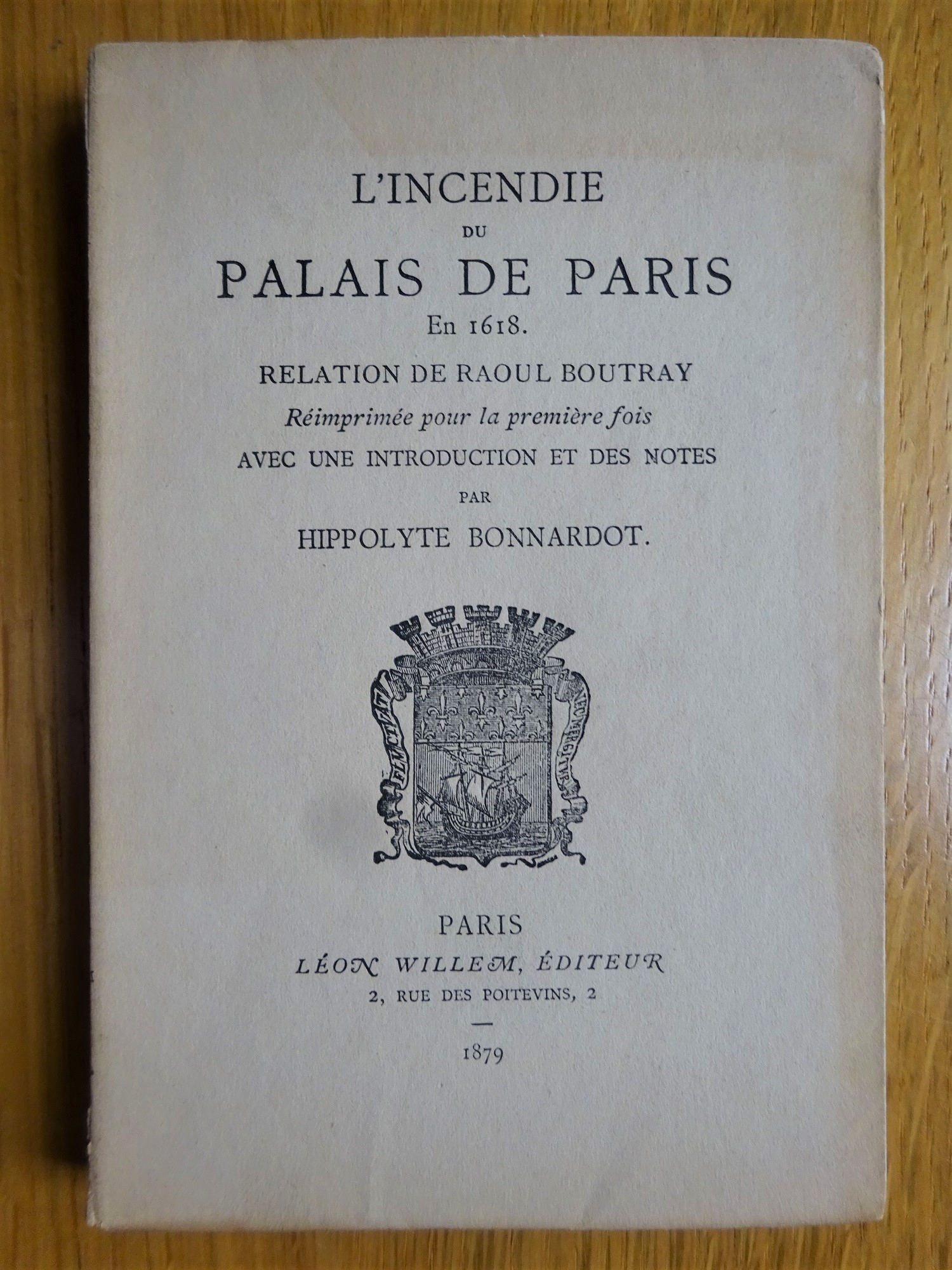 L'incendie du Palais de Paris en 1618