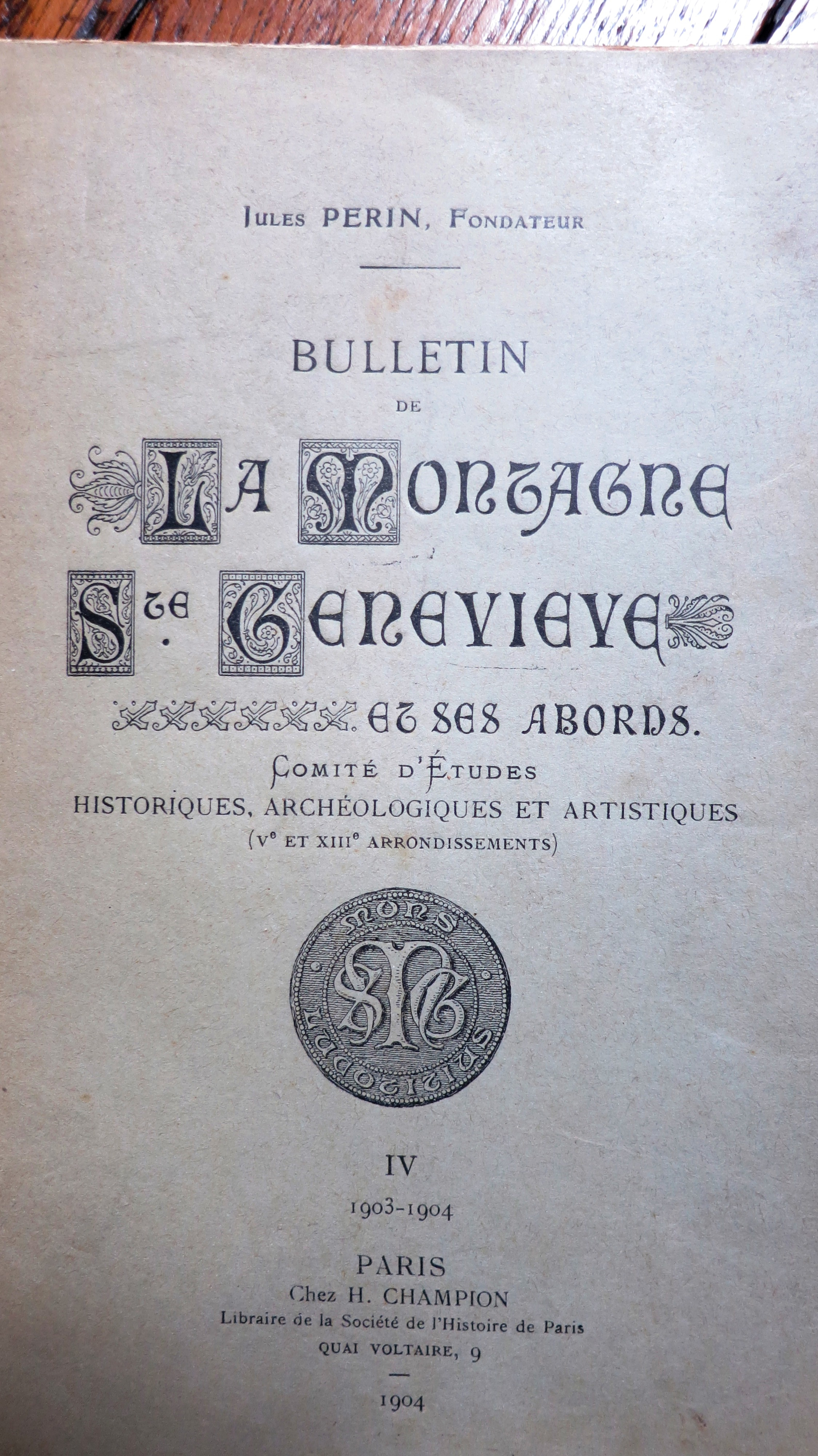 Bulletin de la Montagne Sainte Geneviève