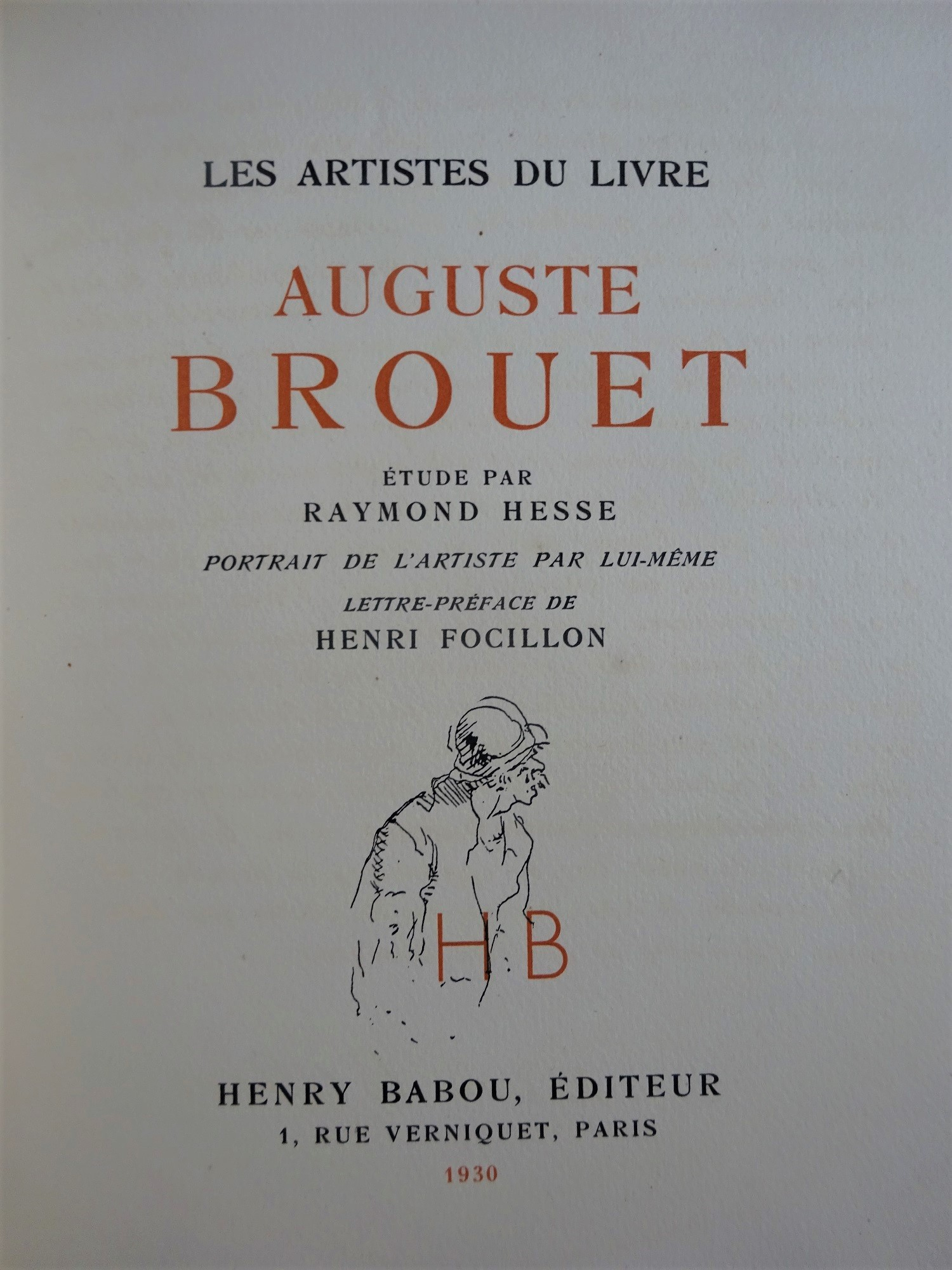 Les Artistes du livre.  Auguste Brouet