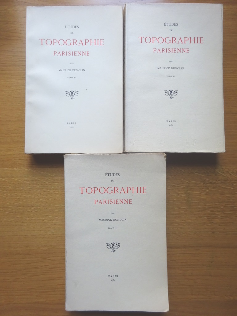 Etudes de topographie parisienne. Broché.