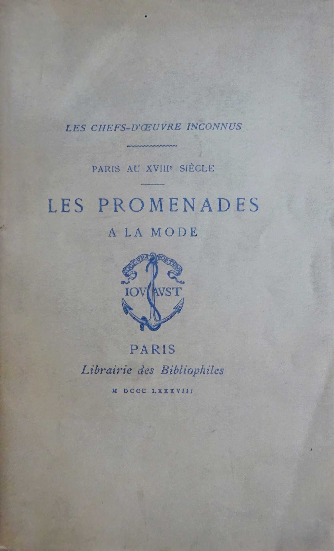 Les promenades à la mode