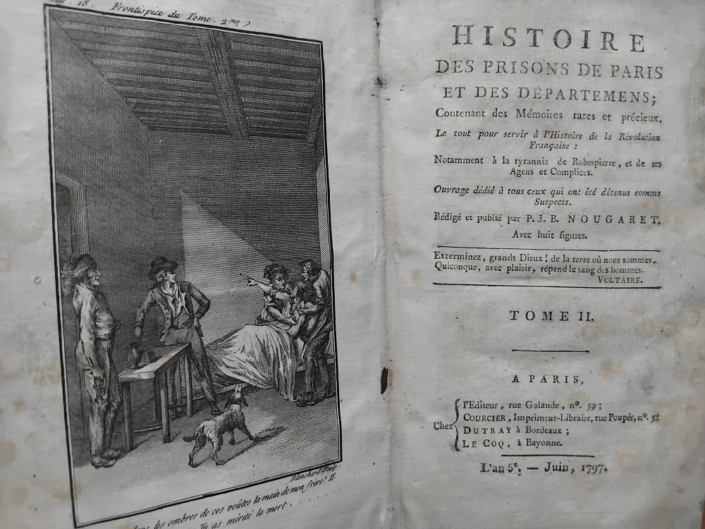 Histoire des prisons de Paris et des départemens  contenant des Mémoires rares et précieux