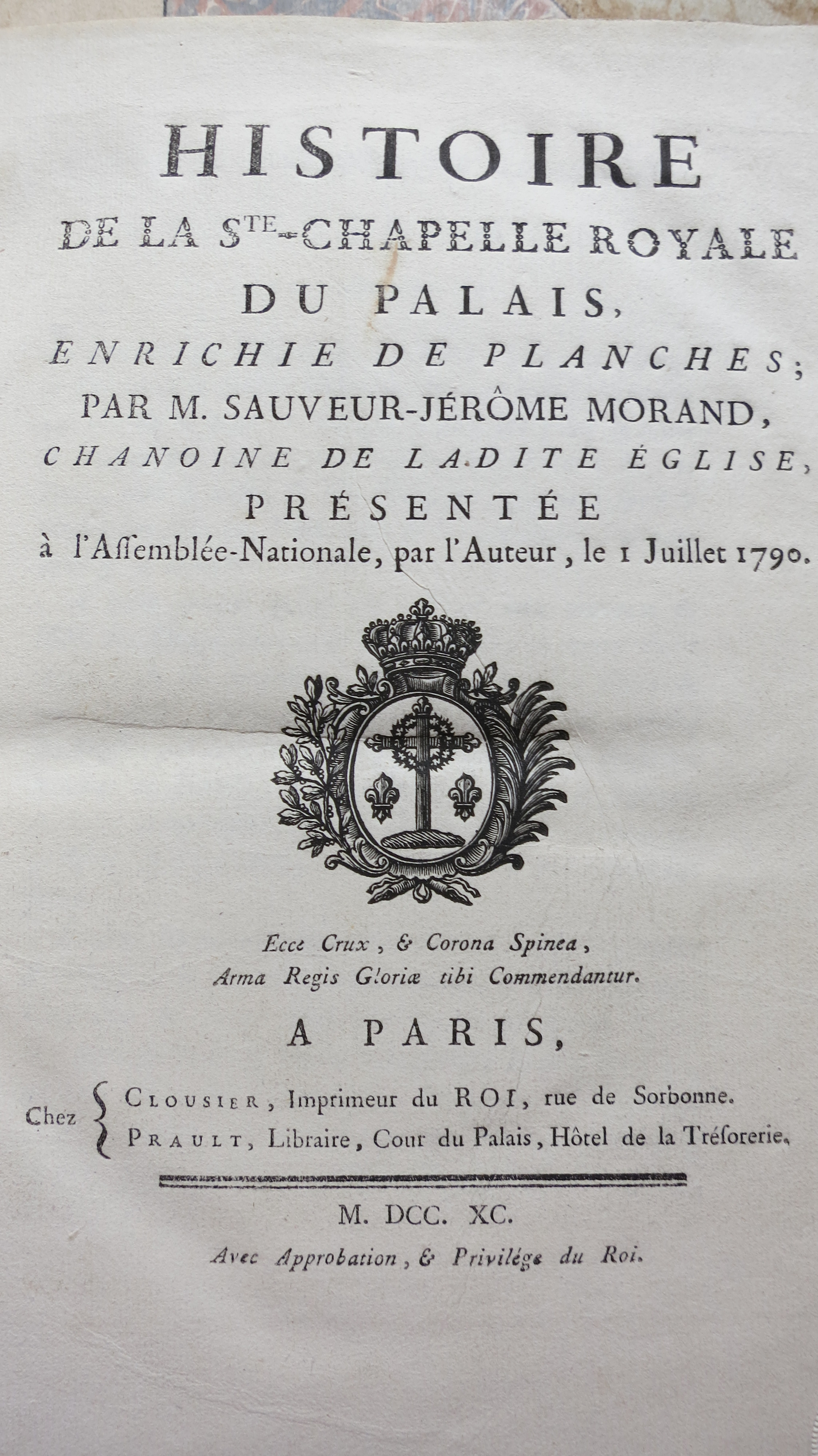 Histoire de la Sainte Chapelle royale du palais