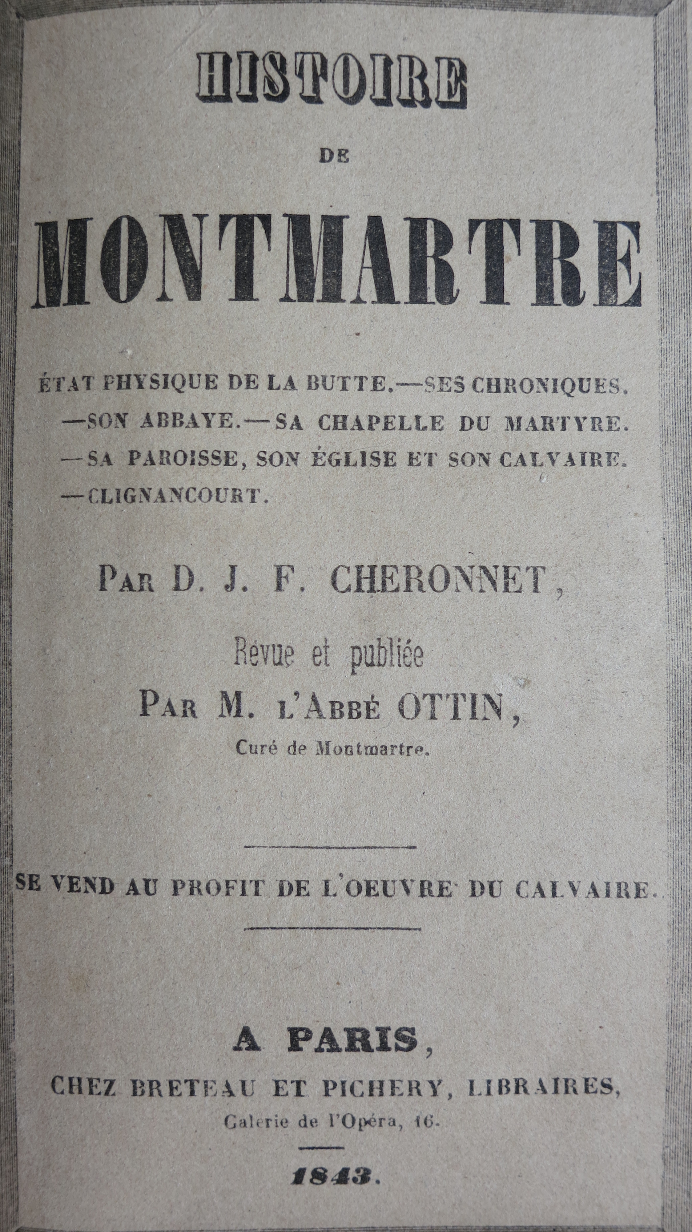 Histoire de Montmartre