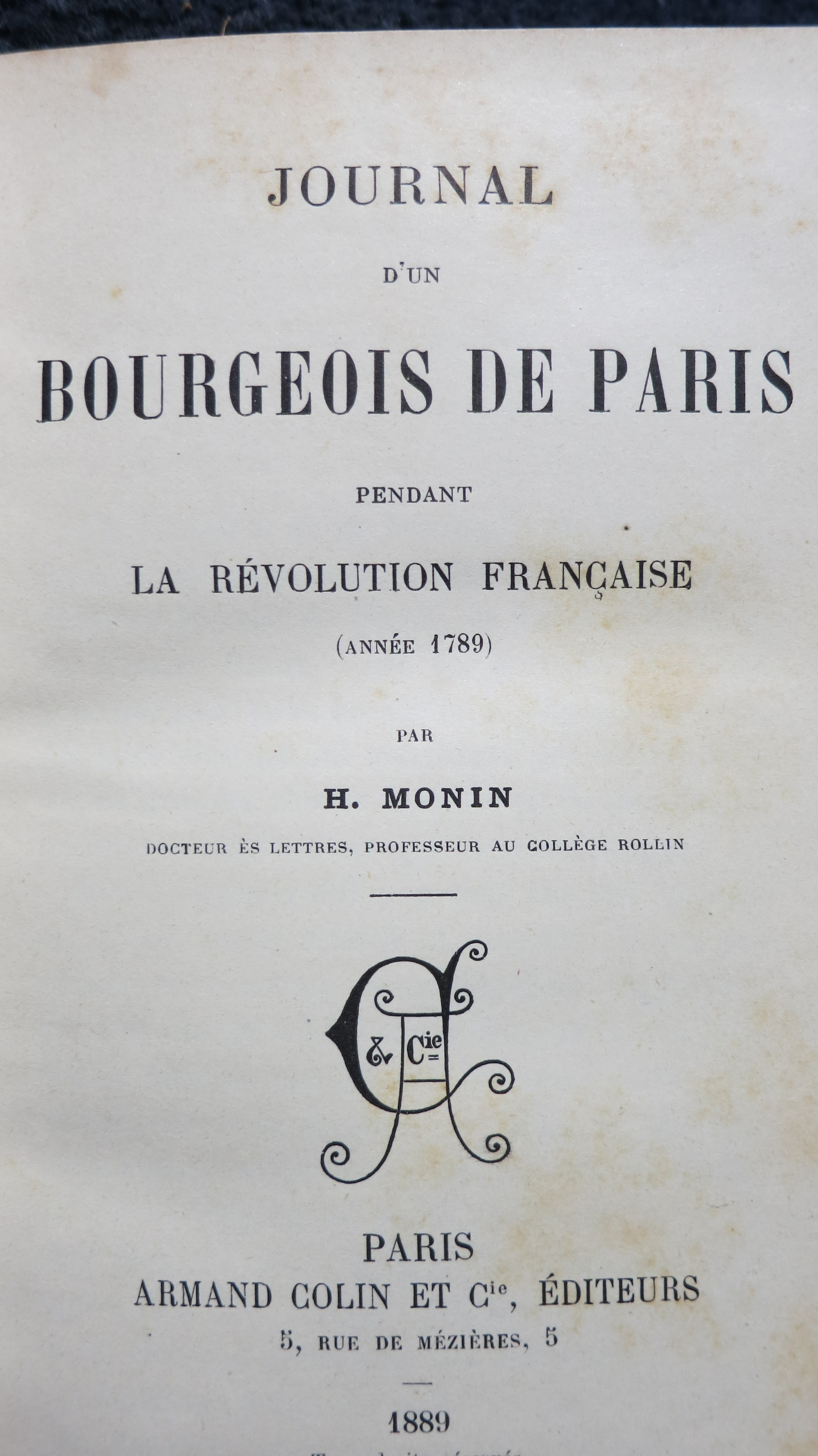 Journal d'un bourgeois de Paris pendant la Révolution française