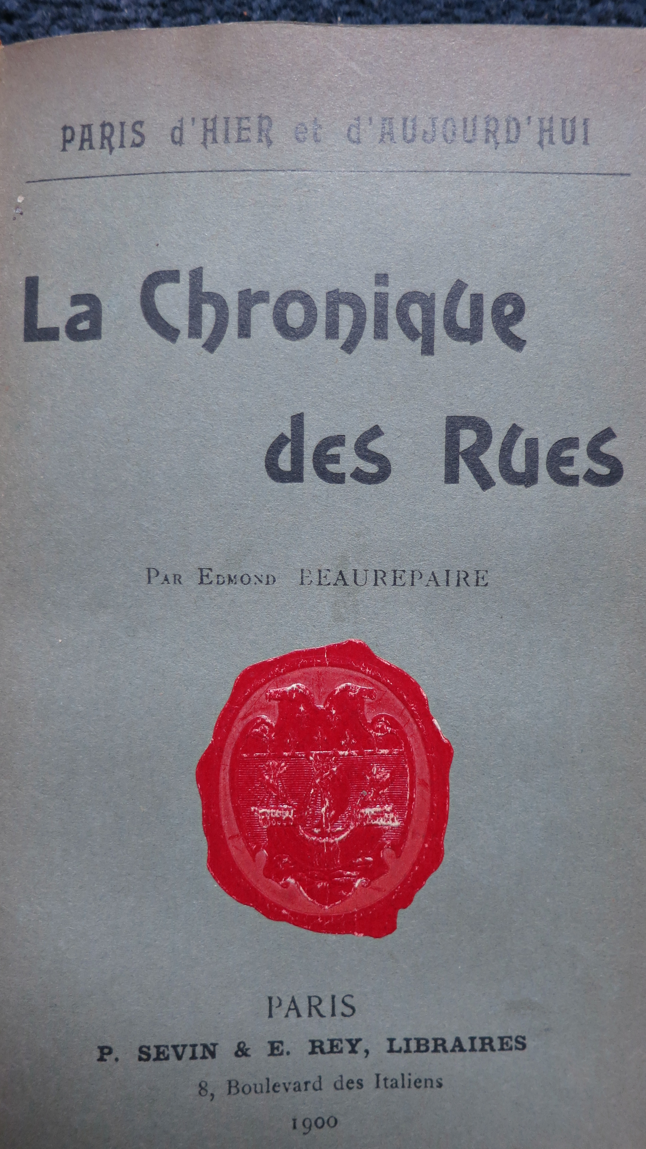 La chronique des rues