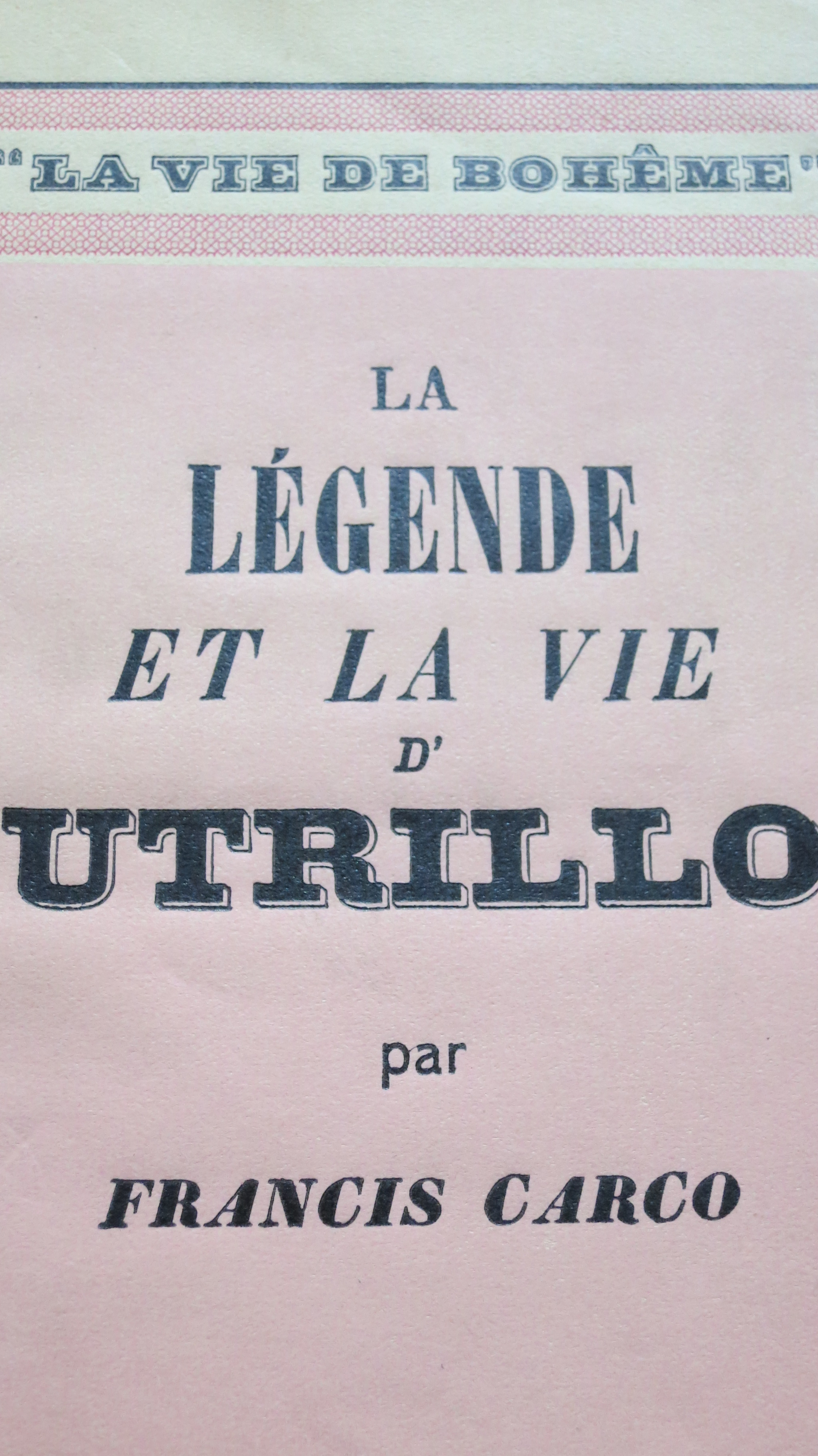 La légende de la vie d'Utrillo