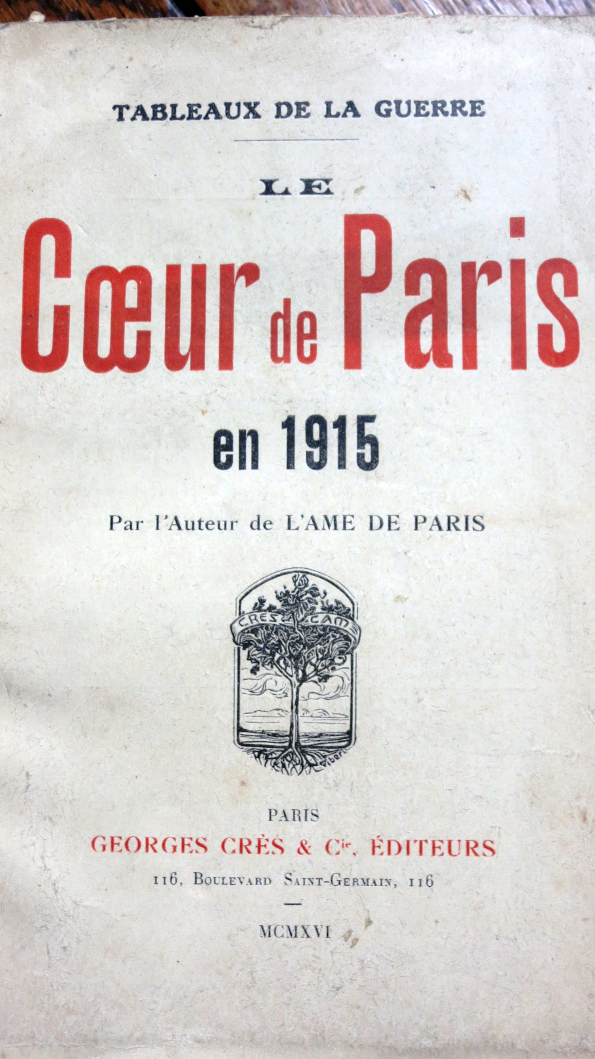 Le coeur de Paris en 1915