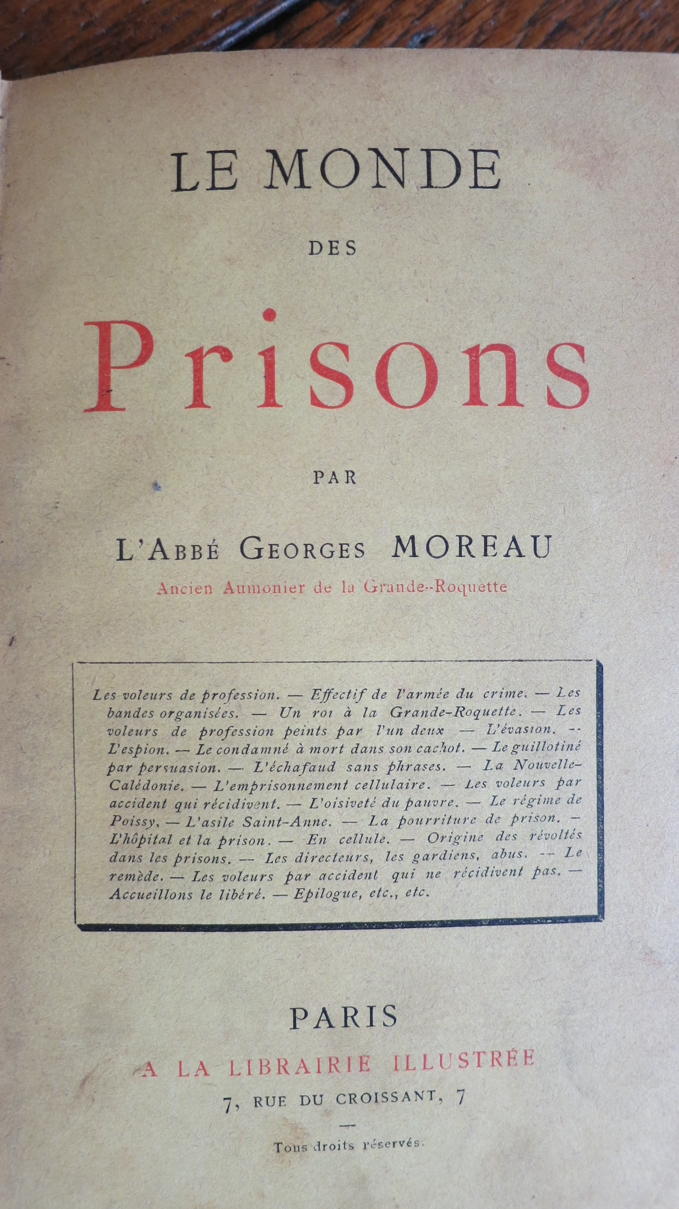 Le monde des prisons