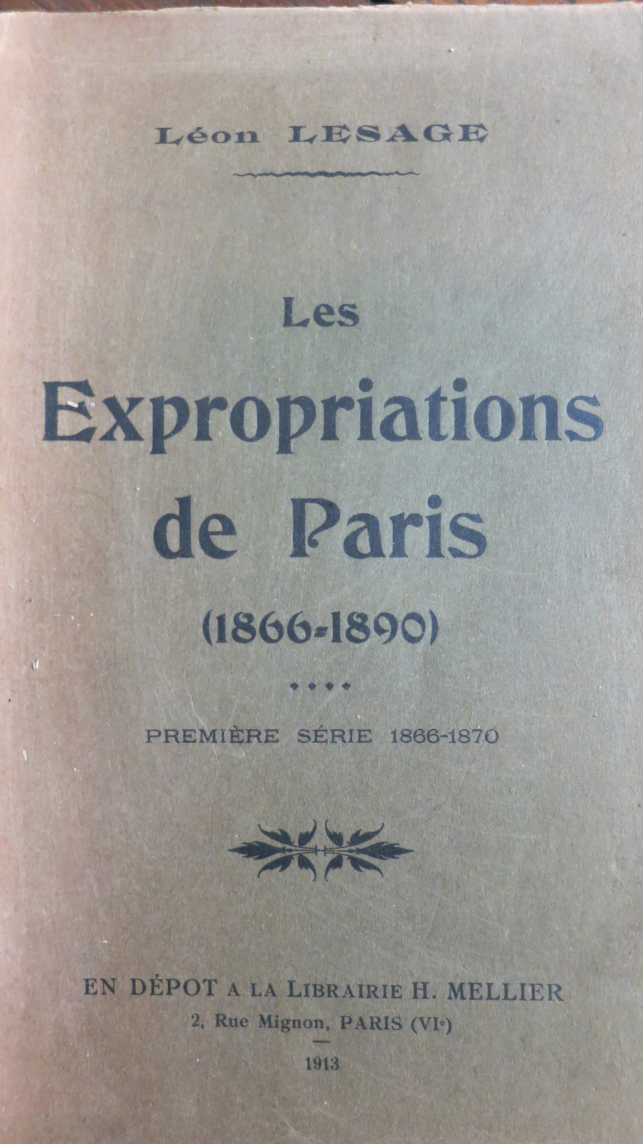 Les expropriations de Paris 1866-1890