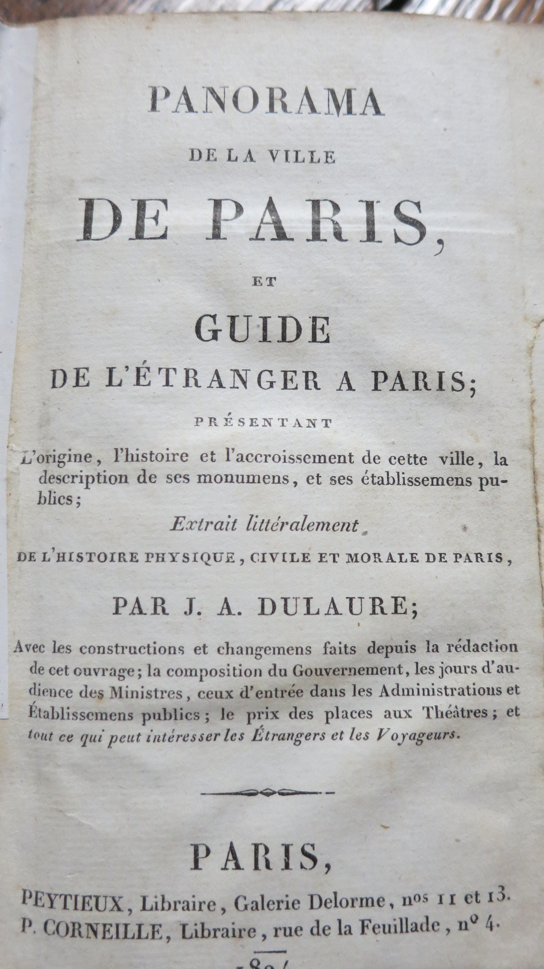 Panorama de la ville de Paris