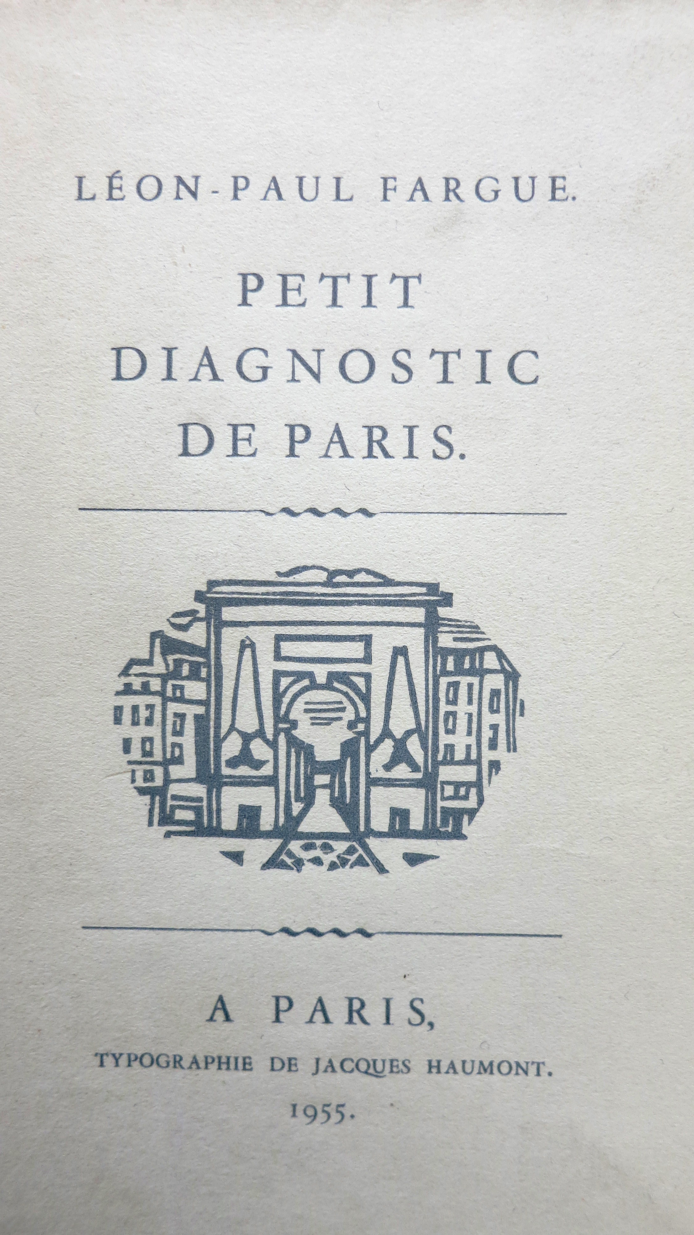 Petit diagnostic de Paris