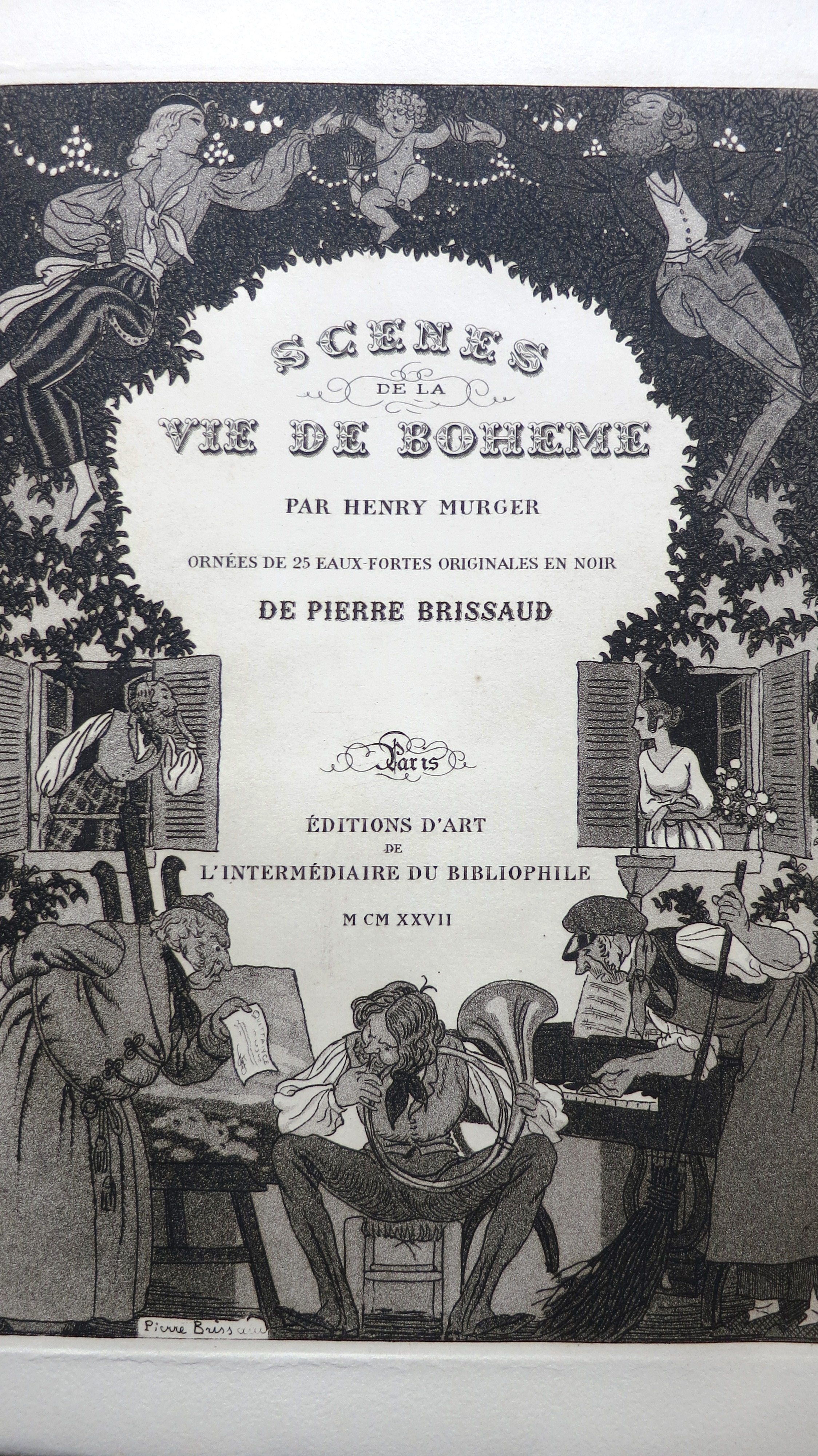 Scènes de la vie de Bohème. Illustrations de Pierre Brissaud.