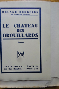 Le château des brouillards  Exemplaire sur Hollande.