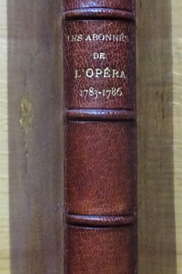 Les abonnés de l'Opéra. (1783-1786)