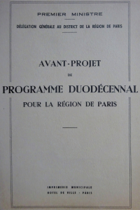 Avant-Projet de Programme duodécennal pour la région de Paris
