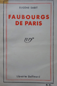 Faubourgs de Paris 1933