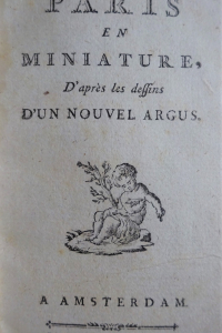Paris en miniature,d'après les dessins d'un nouvel argus
