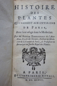 Histoire des plantes qui naissent aux environs de Paris, avec leur usage dans la Médecine
