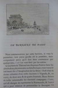 Histoire anecdotique des barrières de Paris. Exemplaire truffé.