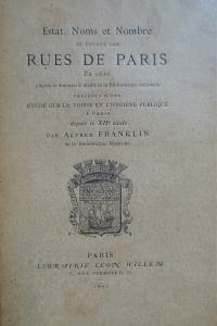 Estat, Noms et Nombre de toutes les rues de Paris en 1636