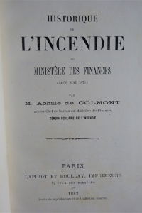 Historique de l'incendie du ministère des finances