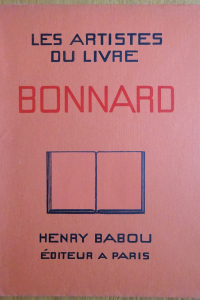 Les Artistes du livre. Pierre Bonnard