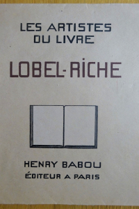 Les Artistes du livre. Lobel-Riche