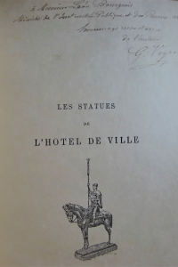 Les statues de l'Hôtel de Ville Envoi au ministre de l'Instruction publique et des Beaux Arts