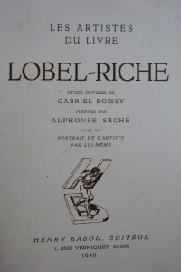 Les Artistes du livre. Lobel-Riche