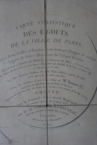 Carte statistique des égouts de la ville de Paris