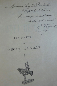 Les statues de l'Hôtel de Ville Envoi au préfet Poubelle