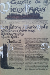 La Gazette du Vieux Paris Portefeuille toilé illustré